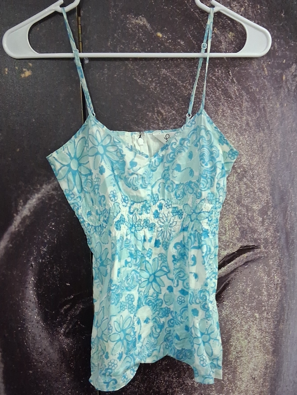 Lilly Pulitzer Blue and White Top